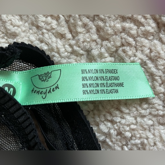 🆕 Honeydew Set of 3 Sheer Palm Tree Thongs M Black Golden Hour Ipanema 🏝️ - Picture 2 of 5